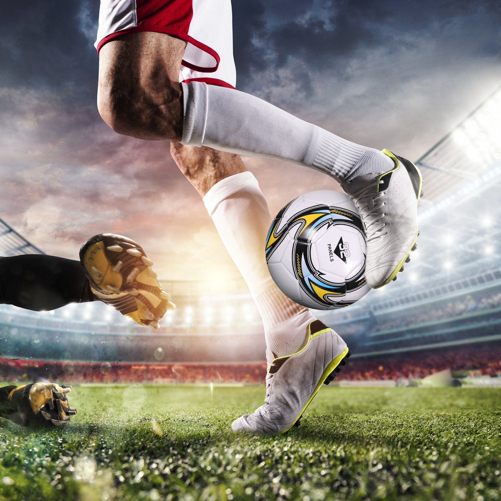 Official Size 5 Soccer Ball – PVC Wearproof Outdoor Training & Match
