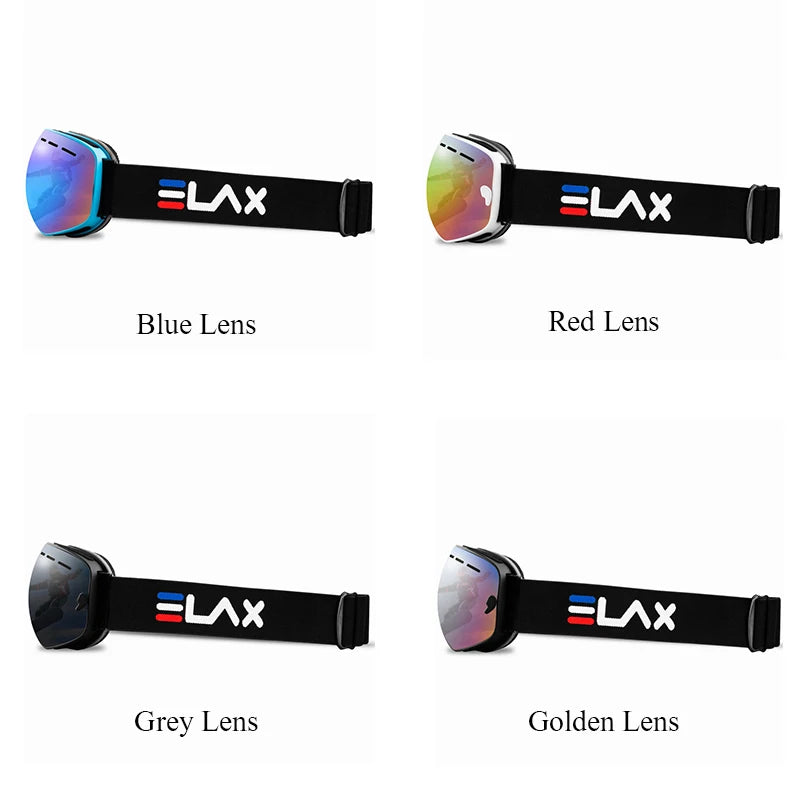 ELAX Double Layer Anti-Fog Ski & Snowboard Goggles