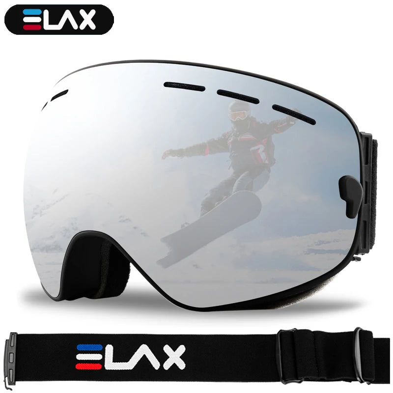 ELAX Double Layer Anti-Fog Ski & Snowboard Goggles