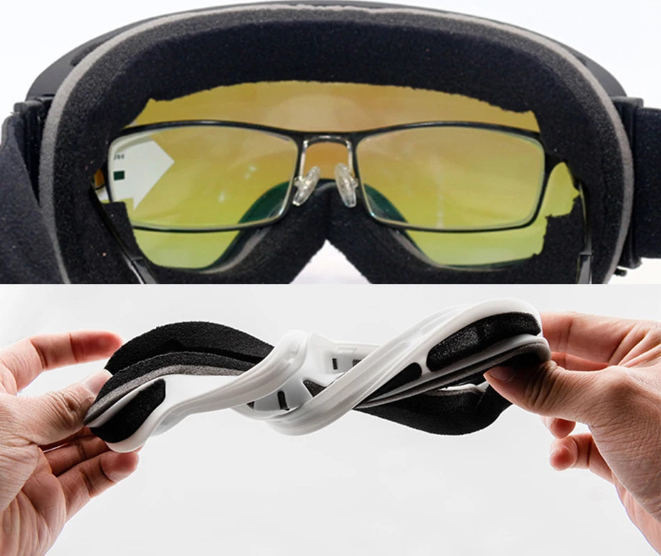ELAX Double Layer Anti-Fog Ski & Snowboard Goggles