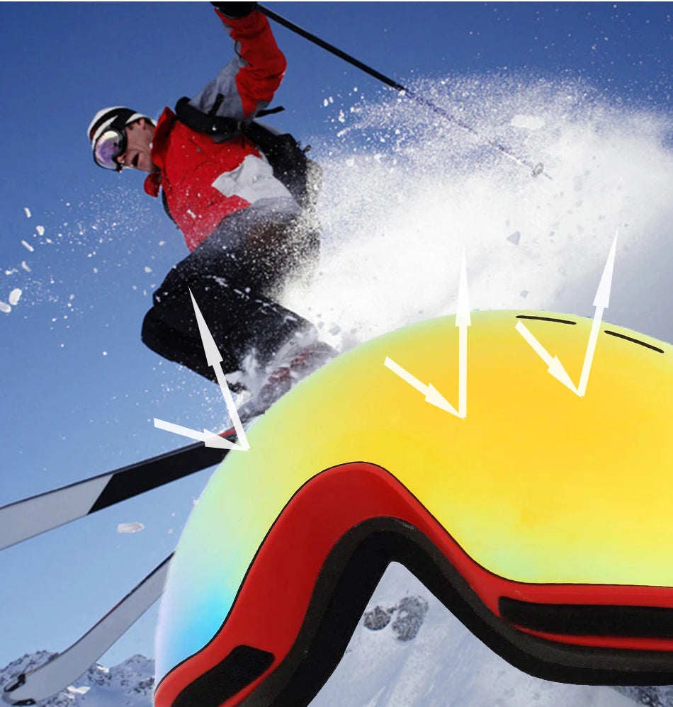 ELAX Double Layer Anti-Fog Ski & Snowboard Goggles