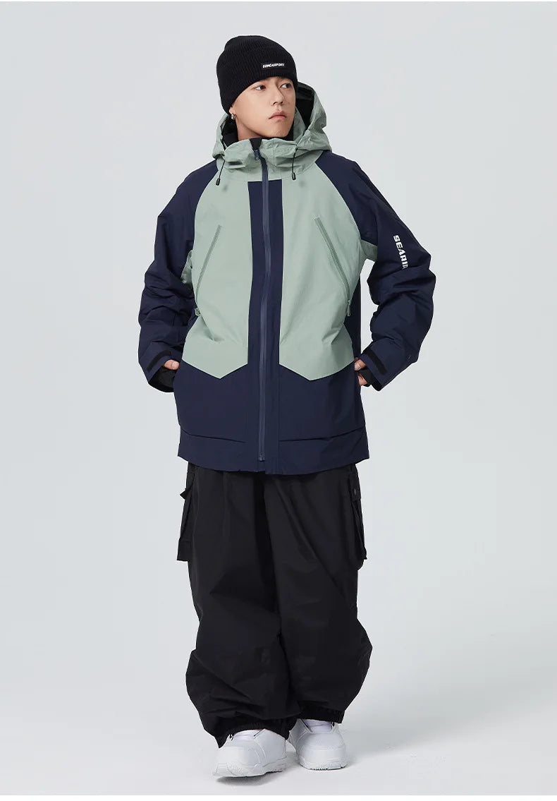SEARIPE Unisex Ski Jacket – Waterproof Windproof Snowboard Coat
