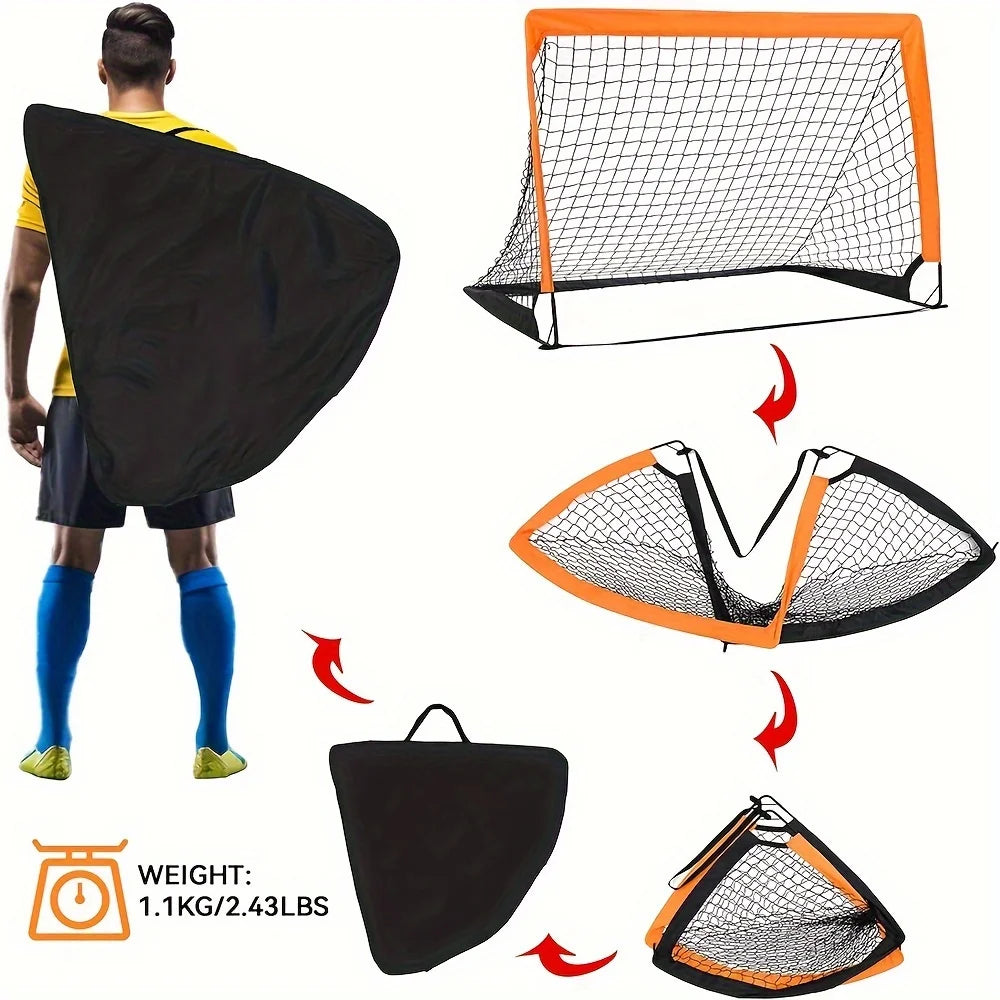 Portable Foldable Soccer Goals – Kids Training Pop-Up Net