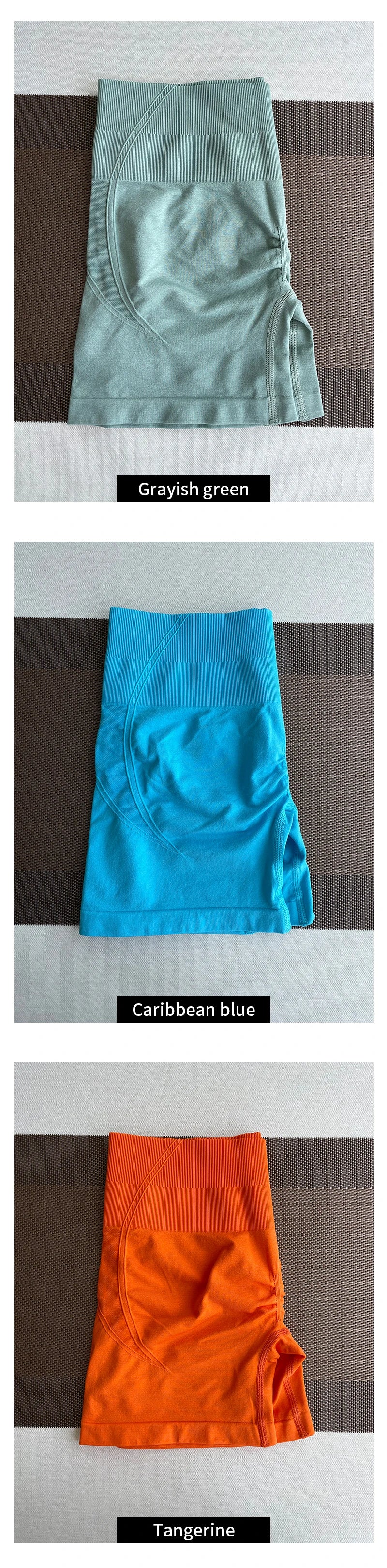 TKITK Women’s Seamless High Waist Gym Shorts