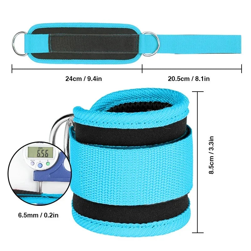 TPE Resistance Bands with Ankle Straps – Fitness & Leg Training Set