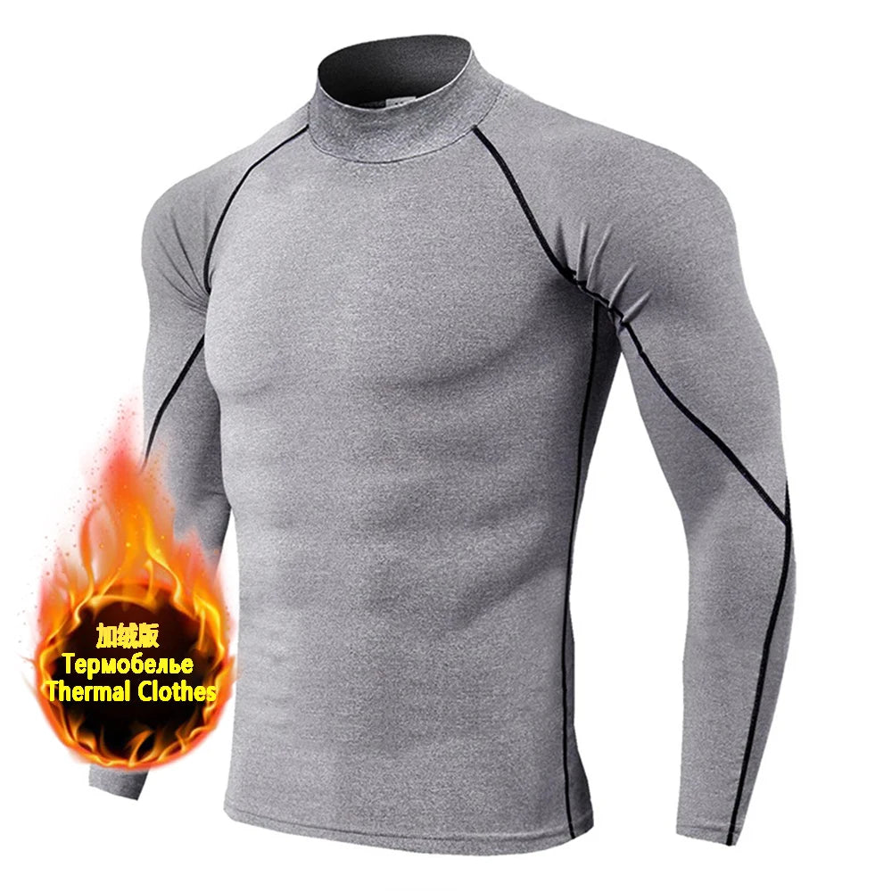 Winter Men’s Compression Warm Shirt