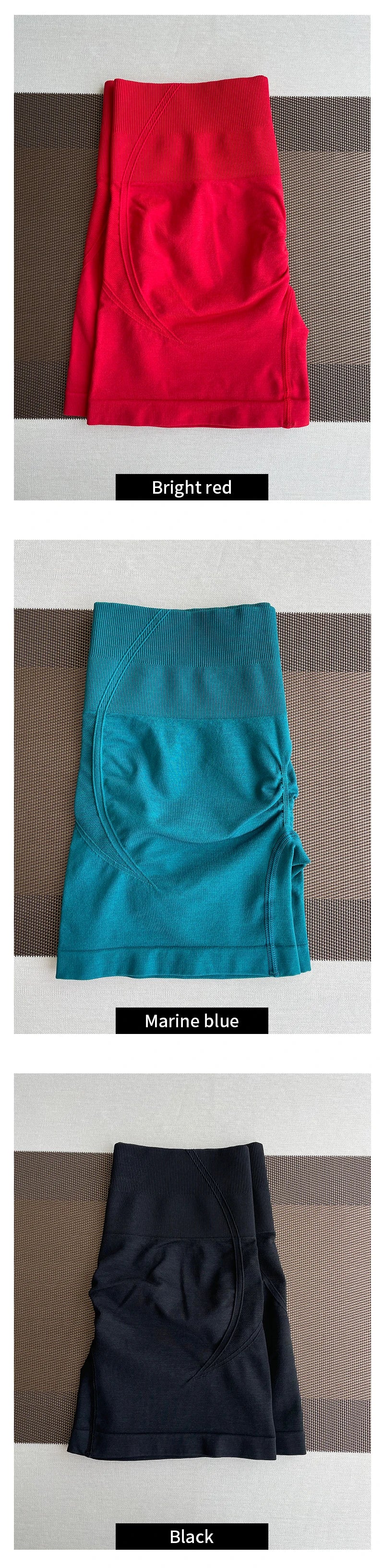 TKITK Women’s Seamless High Waist Gym Shorts