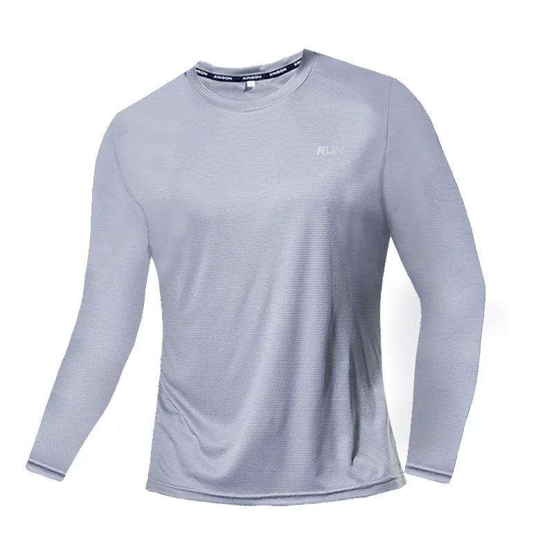Men’s Summer Ice Silk Long Sleeve T-Shirt