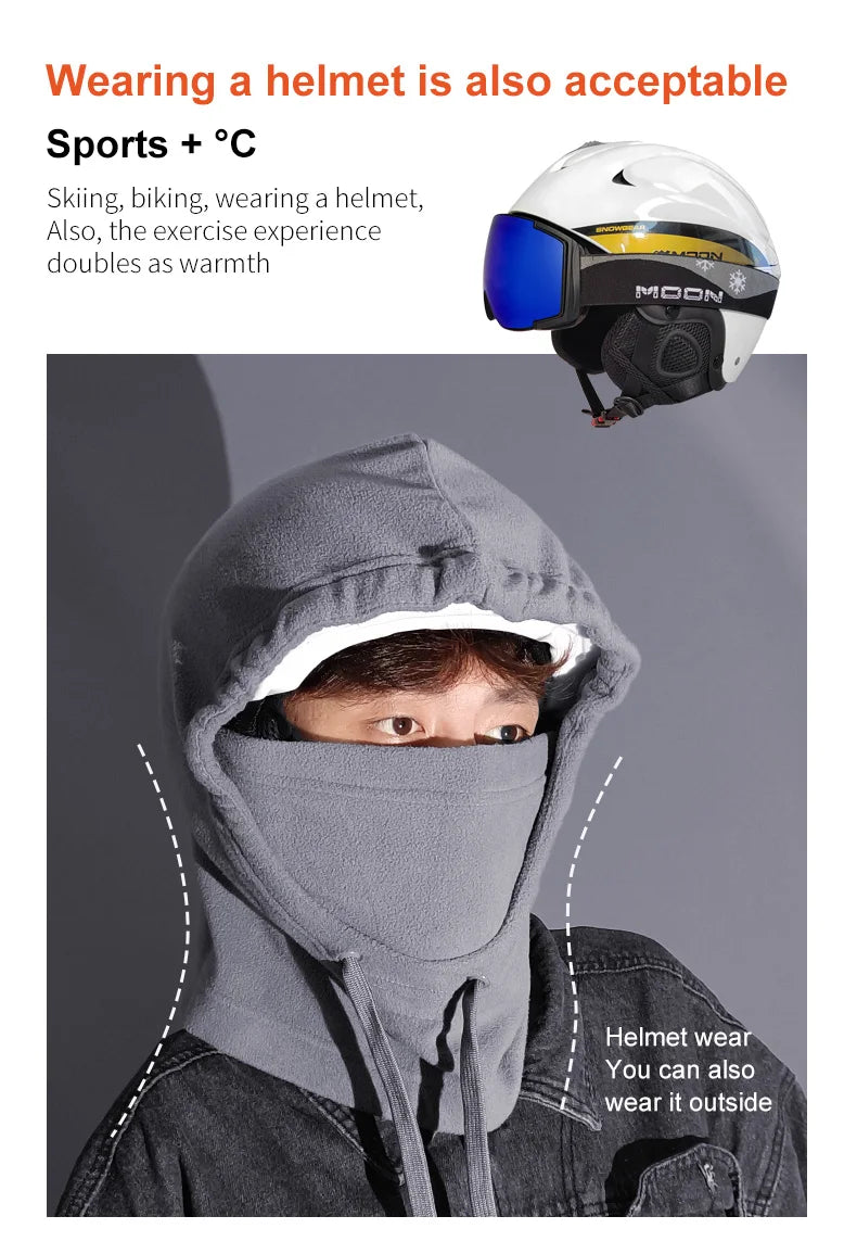 MOON Balaclava Ski Mask – Winter Cold Weather Sports Face Cover