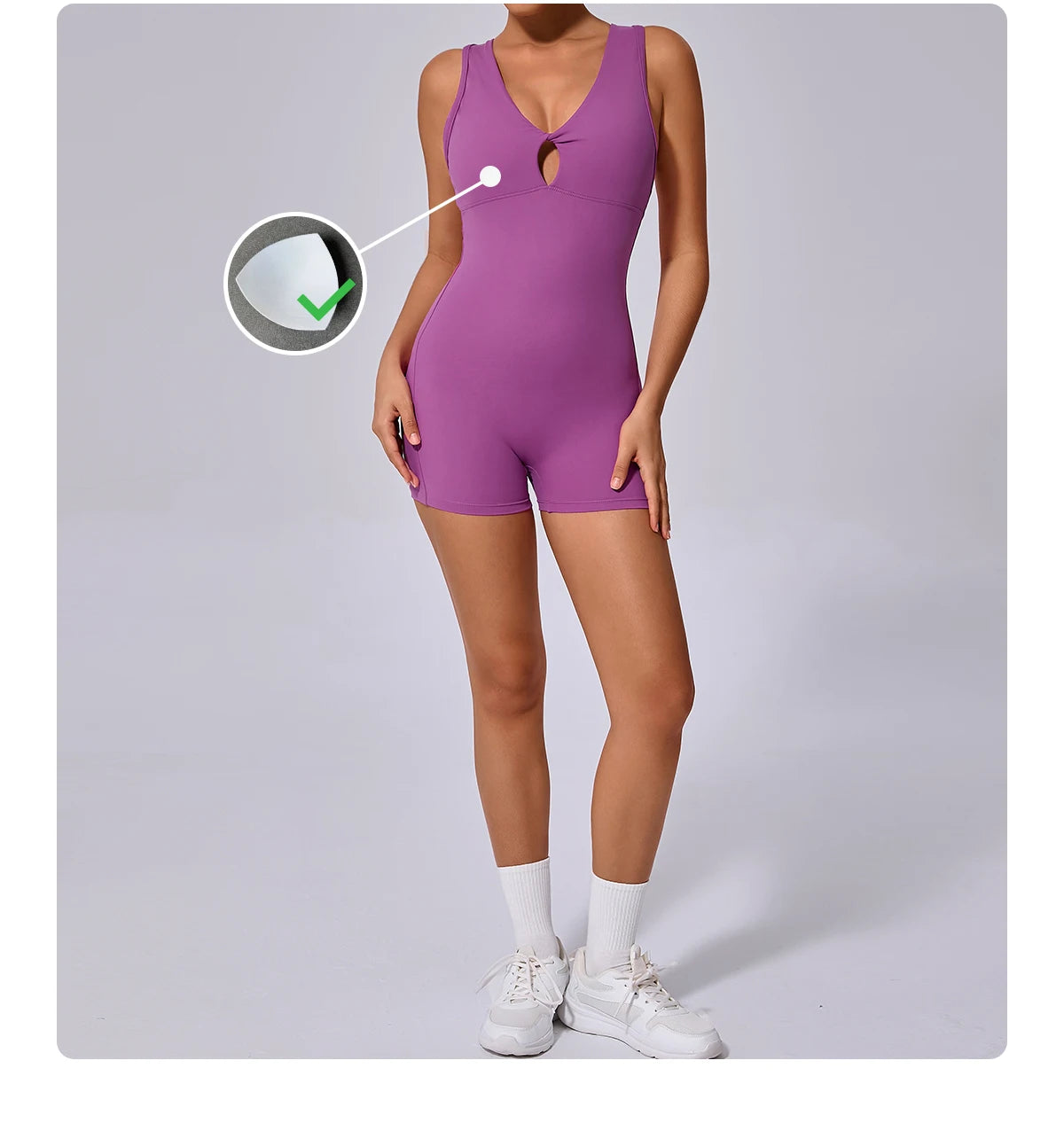 Women’s Padded Yoga Bodysuit