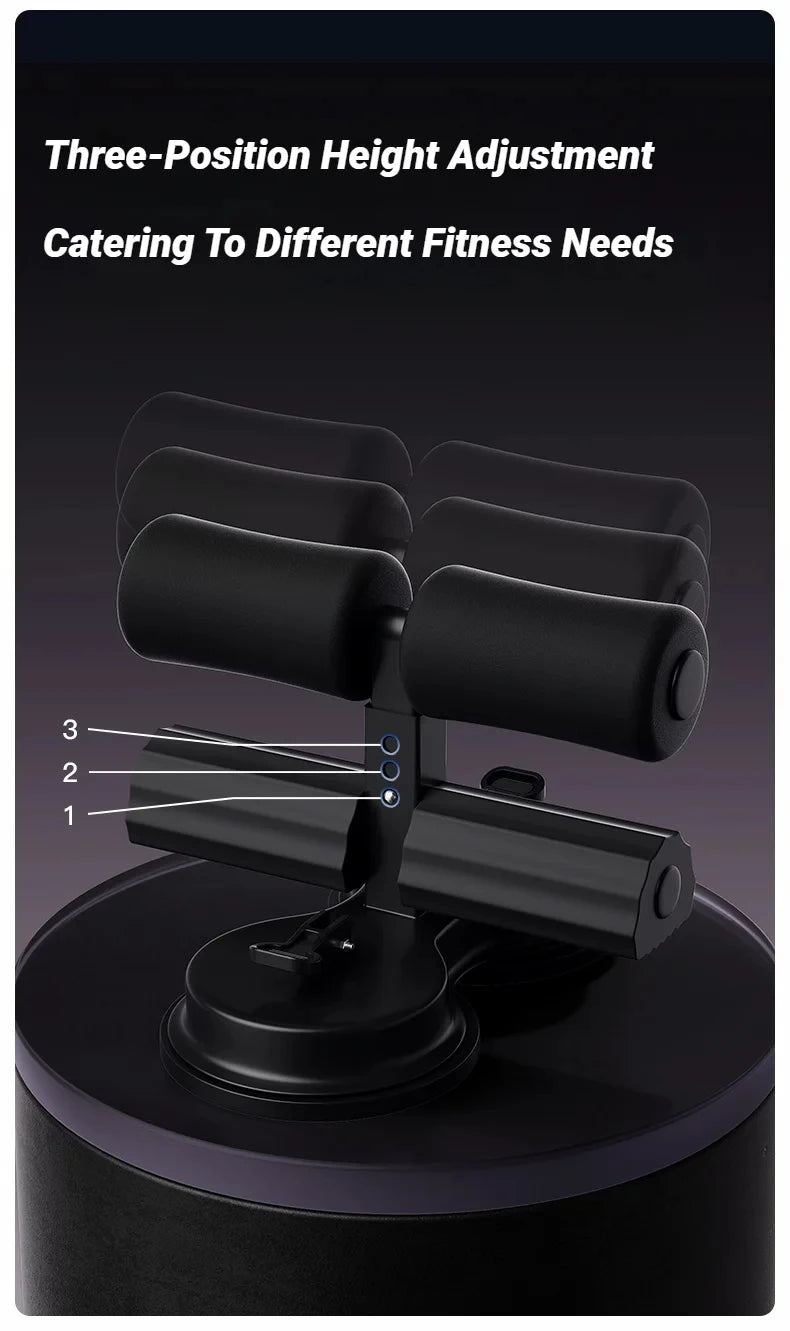 Adjustable Sit-Up Bar with Suction Cup