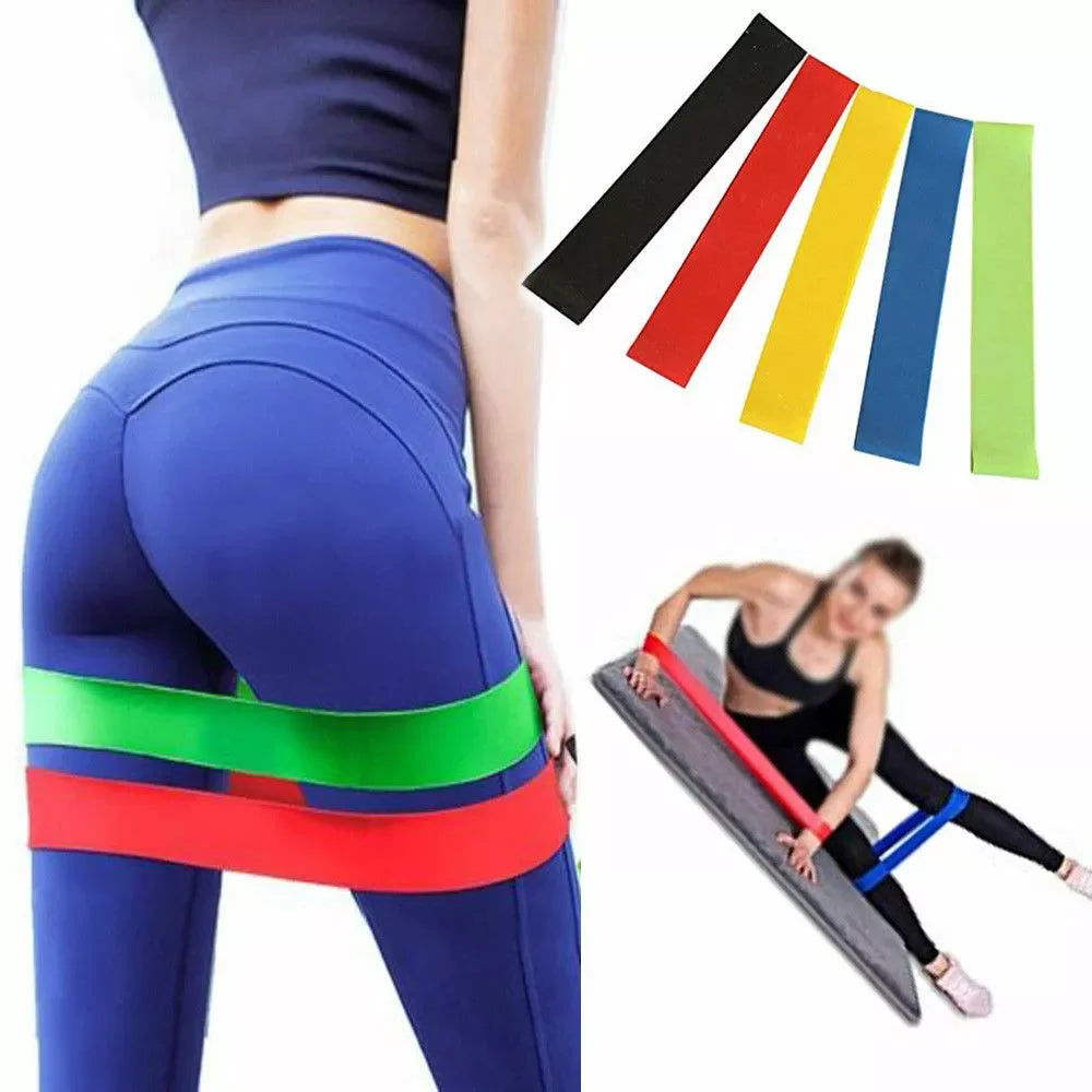 TPE Yoga Resistance Bands – Multi-Color Fitness & Pilates Elastic Bands