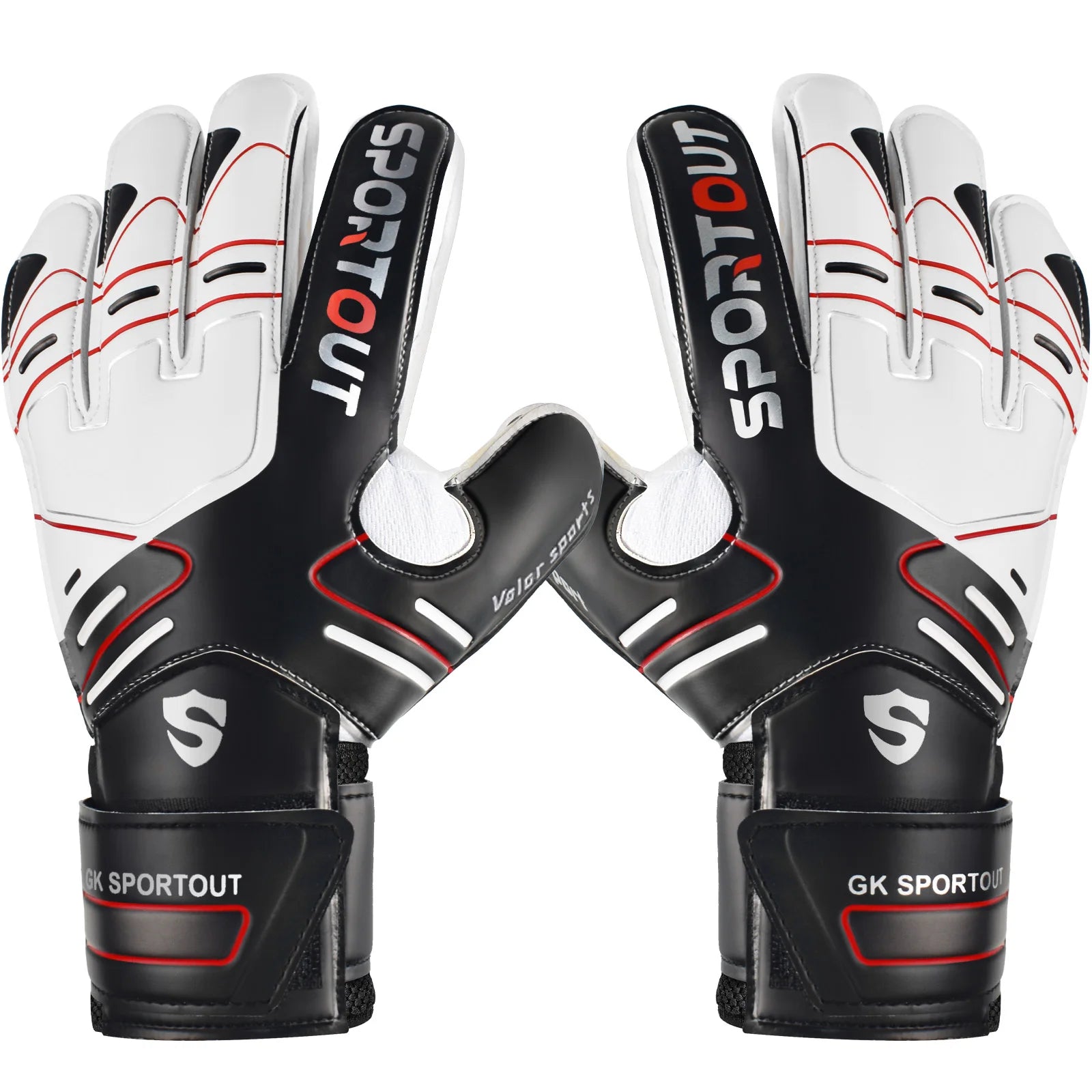 Sportout Goalkeeper Gloves – Youth & Adult Strong Grip with Finger Save