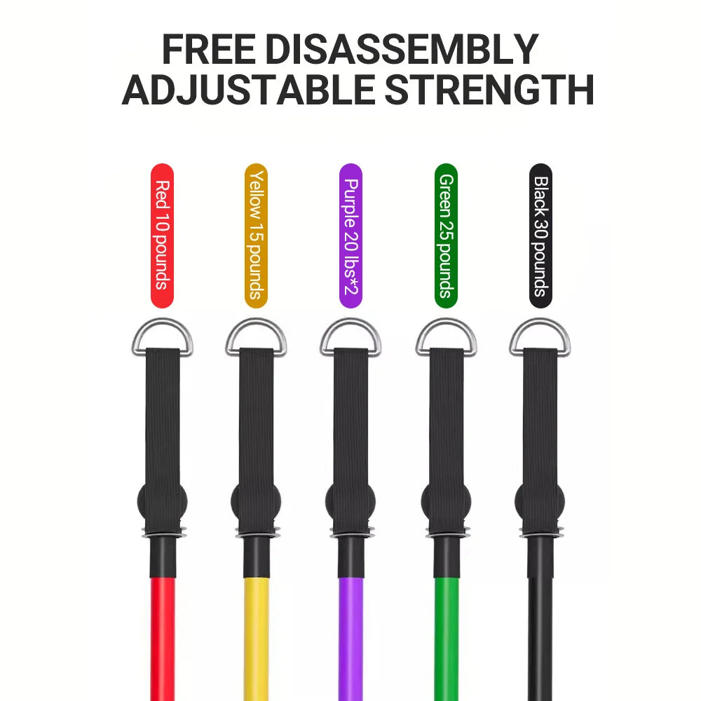 Resistance Bands Set (10–14pcs)