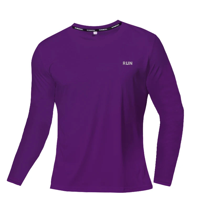 Men’s Summer Ice Silk Long Sleeve T-Shirt