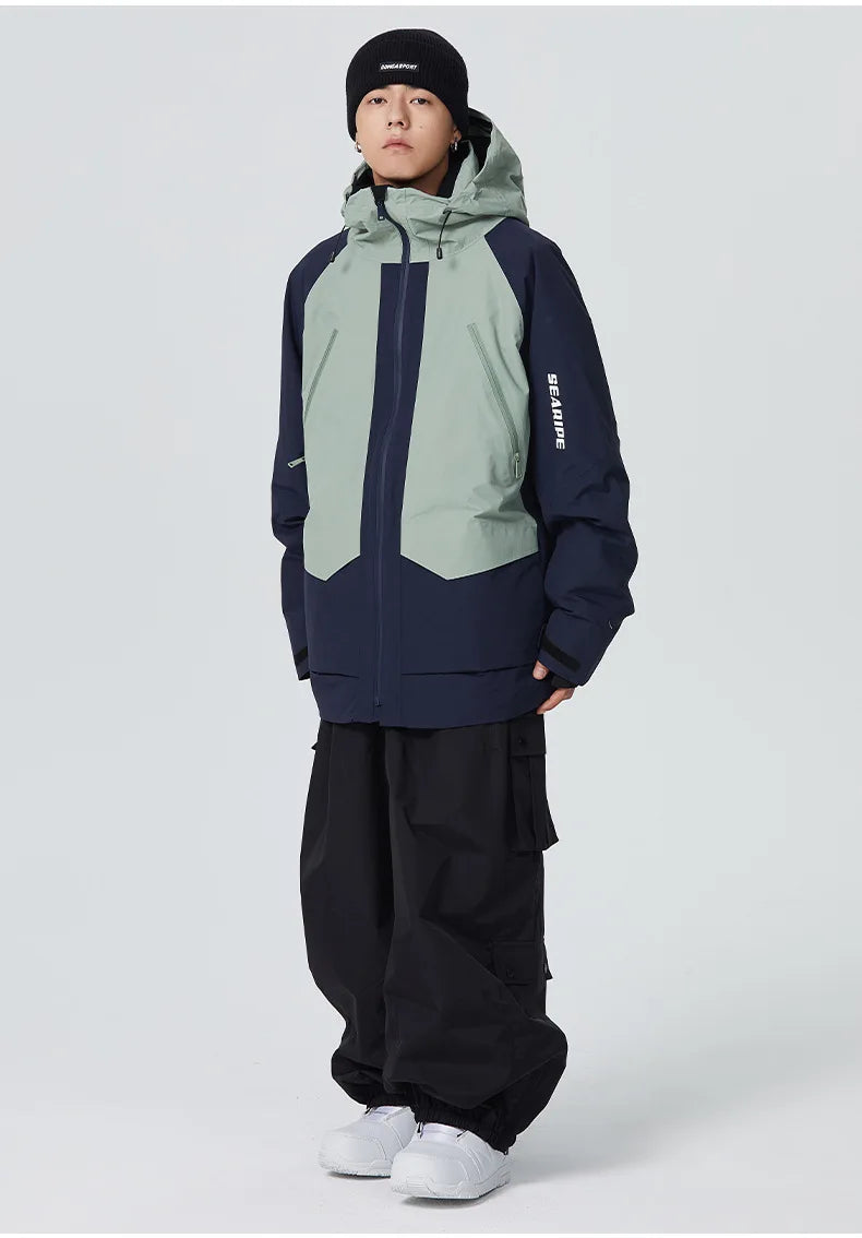 SEARIPE Unisex Ski Jacket – Waterproof Windproof Snowboard Coat