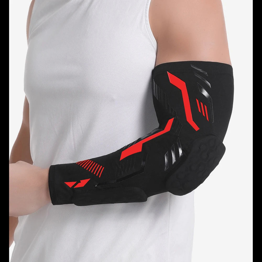 Sports Padded Arm Sleeve – Compression Elbow Guard for Basketball & More