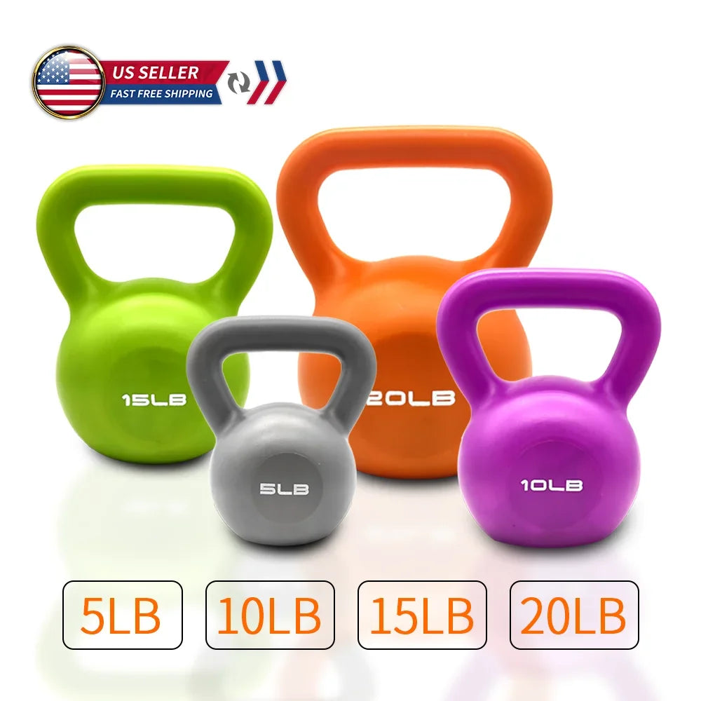 5lbs Vinyl Kettlebell – Strength Training Weight for Home Gym