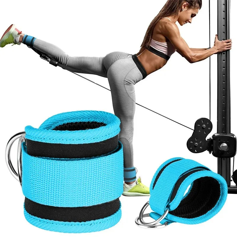 TPE Resistance Bands with Ankle Straps – Fitness & Leg Training Set