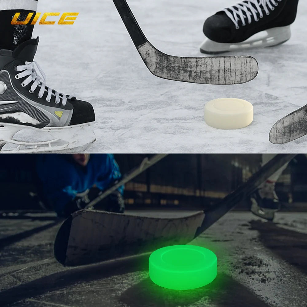 5/10pcs Glowing Hockey Pucks – PVC Luminous Training Accessories