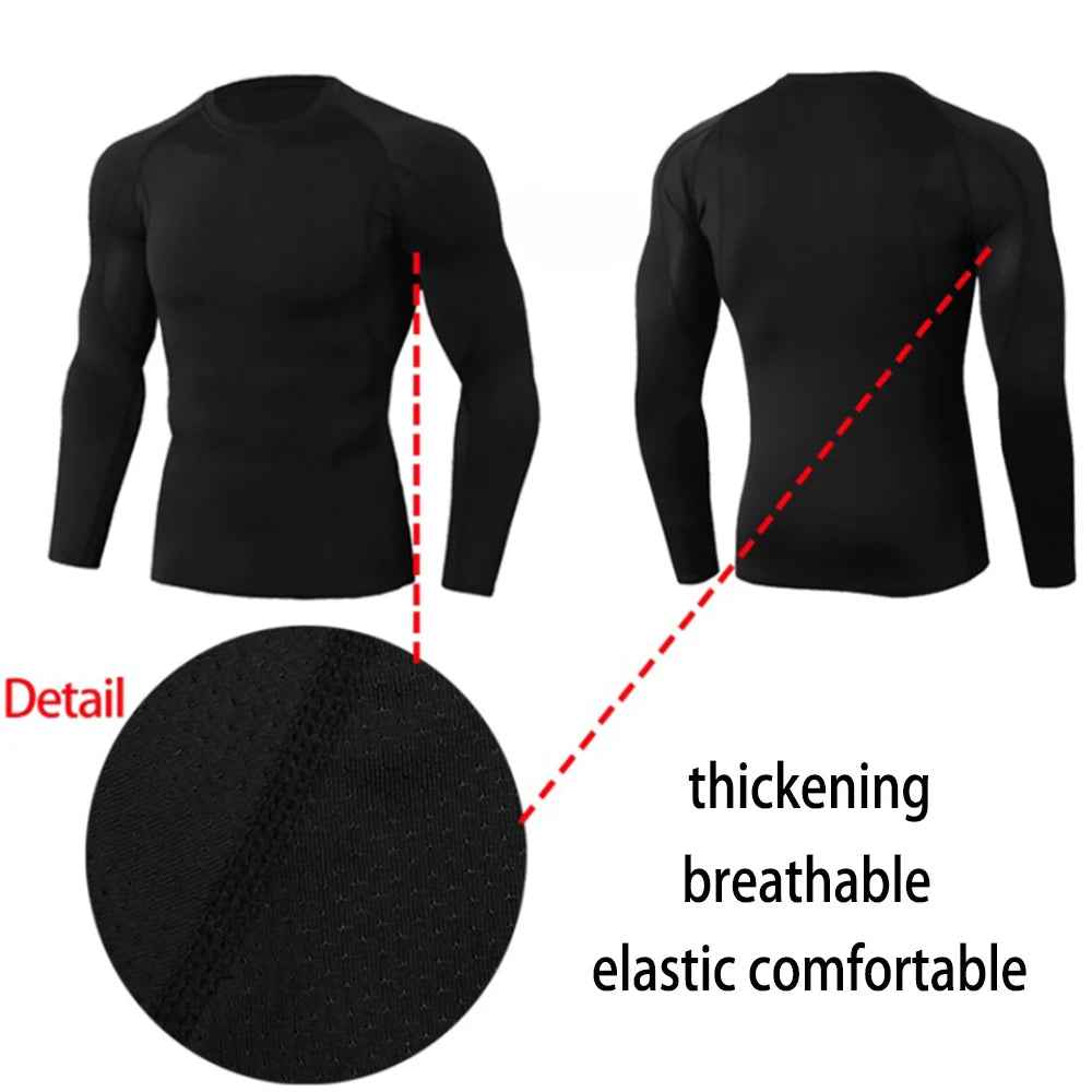Winter Men’s Compression Warm Shirt