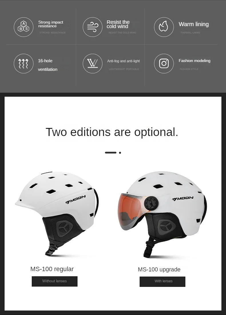 MOON Professional Ski Helmet