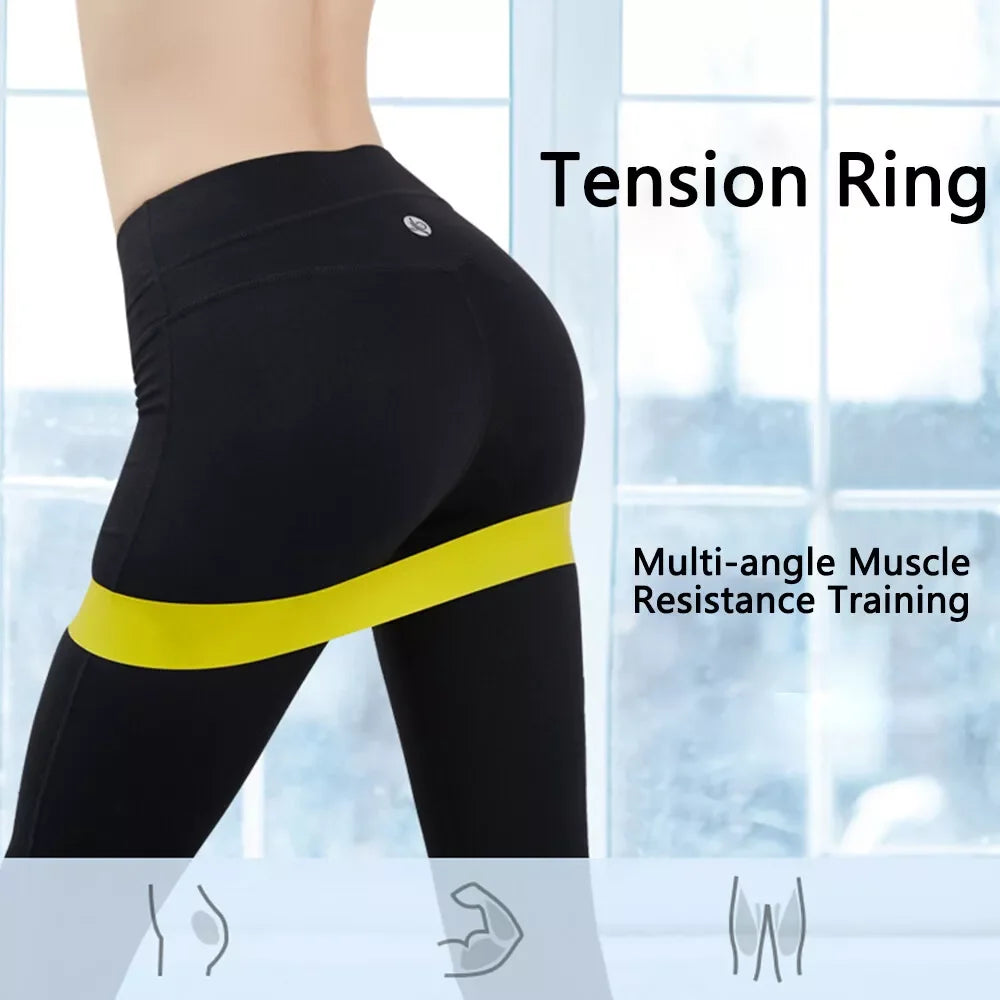 TPE Yoga Resistance Bands – Multi-Color Fitness & Pilates Elastic Bands