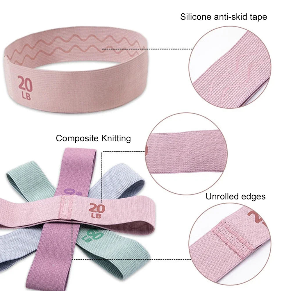 Elastic Resistance Booty Bands Set