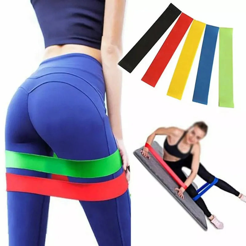 TPE Yoga Resistance Bands – Multi-Color Fitness & Pilates Elastic Bands