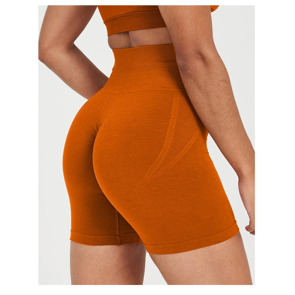 TKITK Women’s Seamless High Waist Gym Shorts