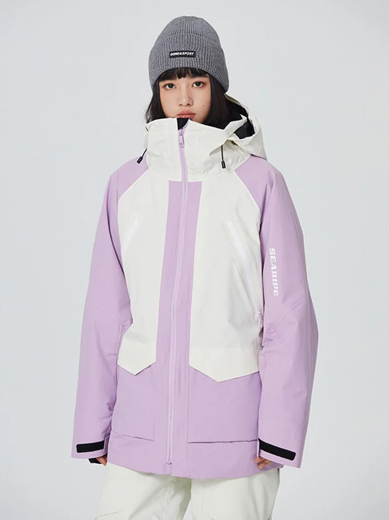 SEARIPE Unisex Ski Jacket – Waterproof Windproof Snowboard Coat
