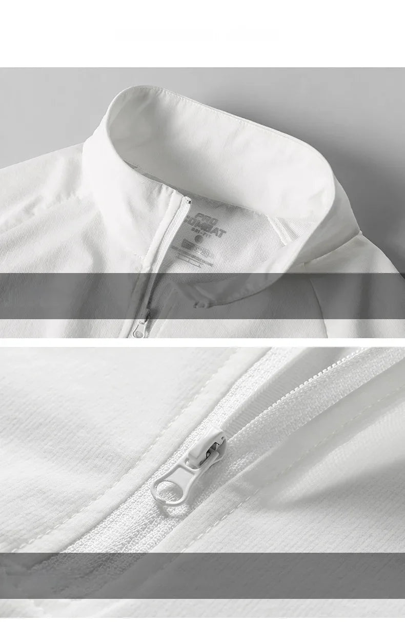 2025 Men’s Running Jacket – Zipper Hooded Sportswear for Training & Jogging