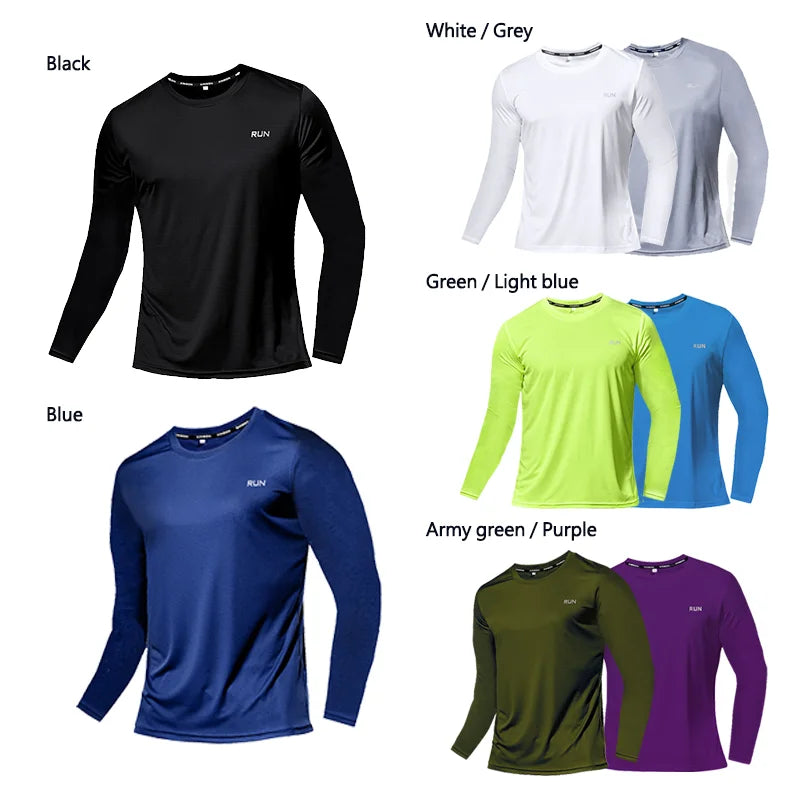 Men’s Summer Ice Silk Long Sleeve T-Shirt