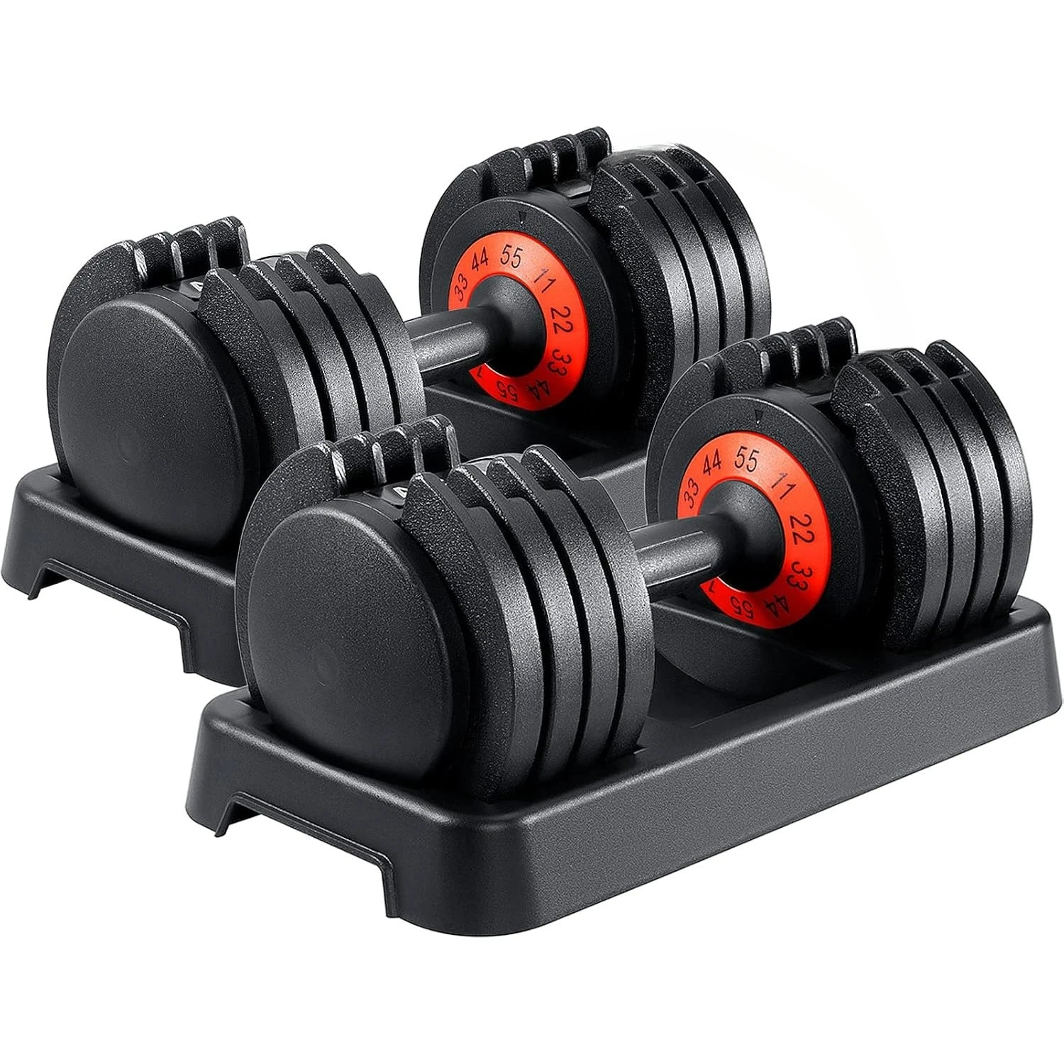 25/55 lbs Adjustable Dumbbell Set
