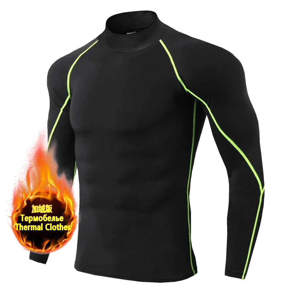 Winter Men’s Compression Warm Shirt