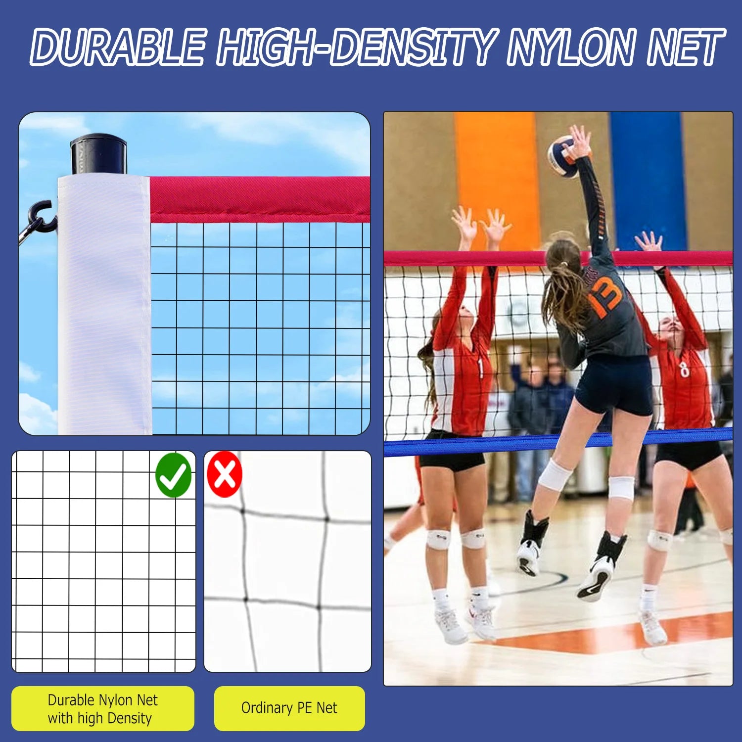 Portable Outdoor Volleyball Net Set