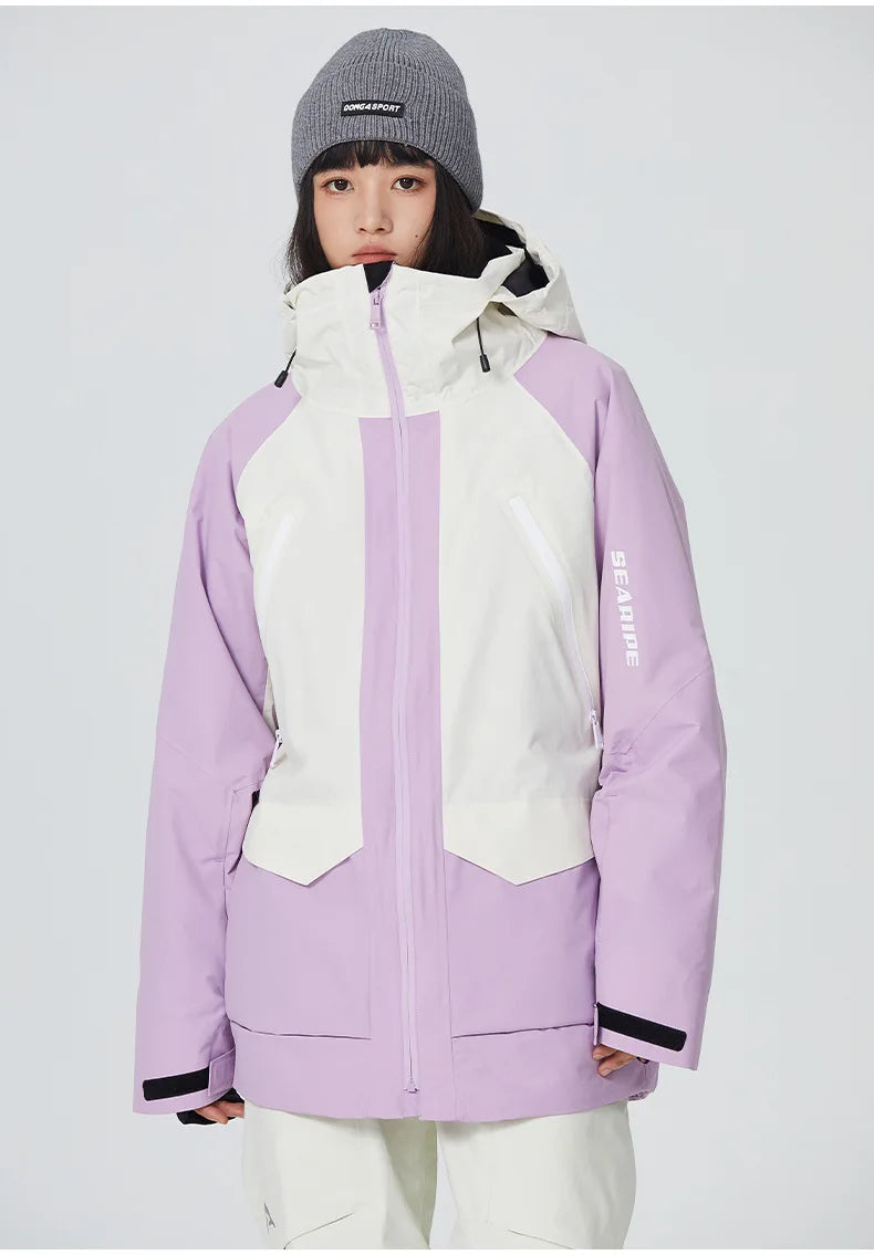 SEARIPE Unisex Ski Jacket – Waterproof Windproof Snowboard Coat