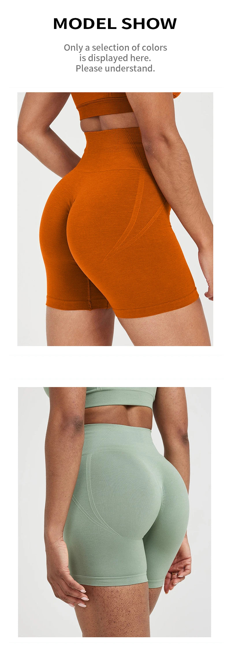 TKITK Women’s Seamless High Waist Gym Shorts