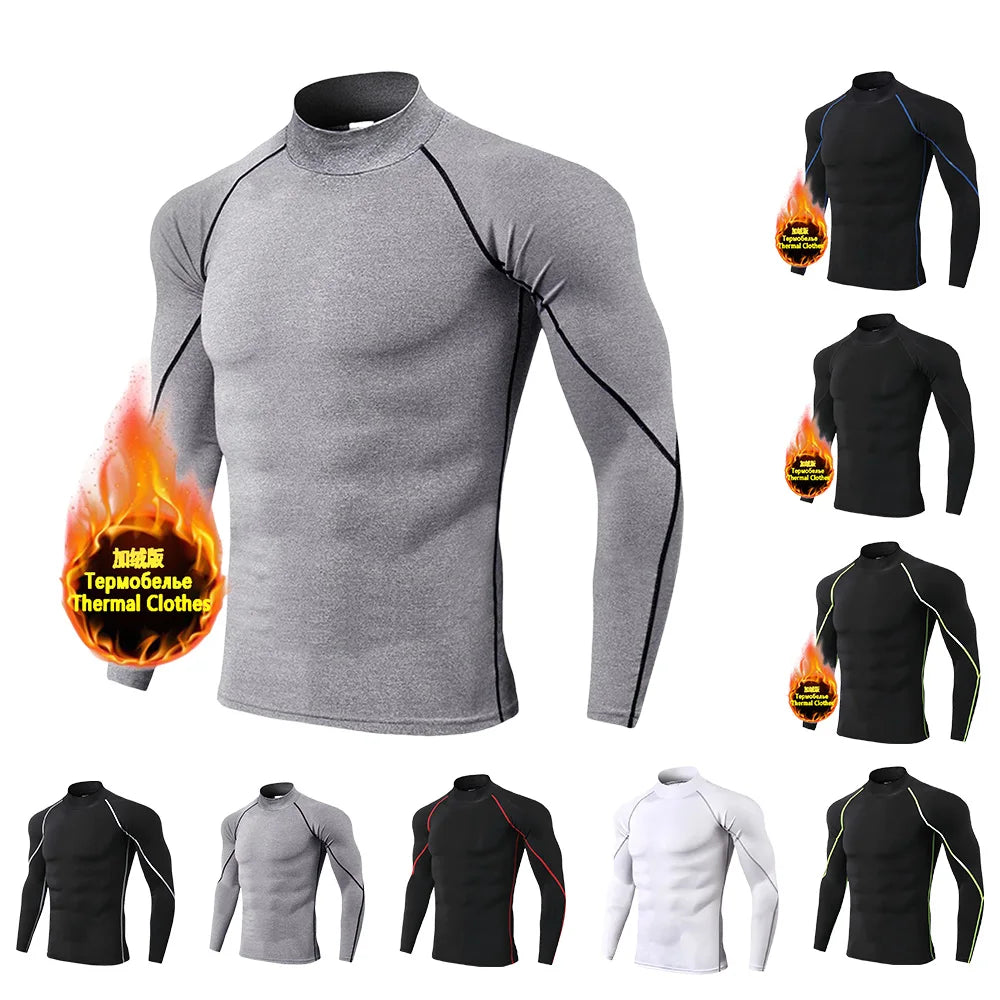 Winter Men’s Compression Warm Shirt