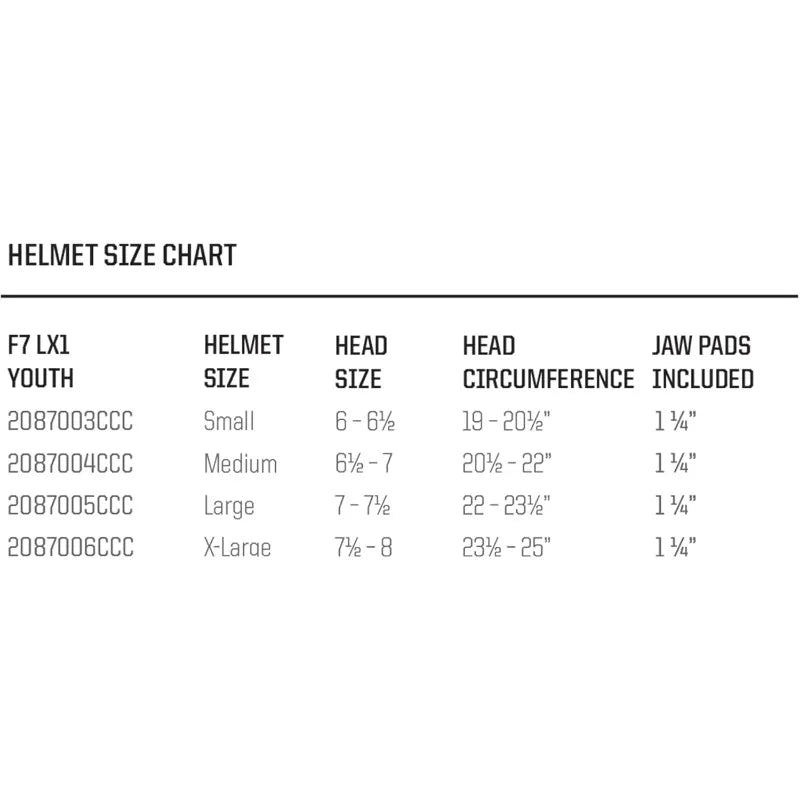 Schutt F7 LX1 Youth Football Helmet – Lightweight Protection
