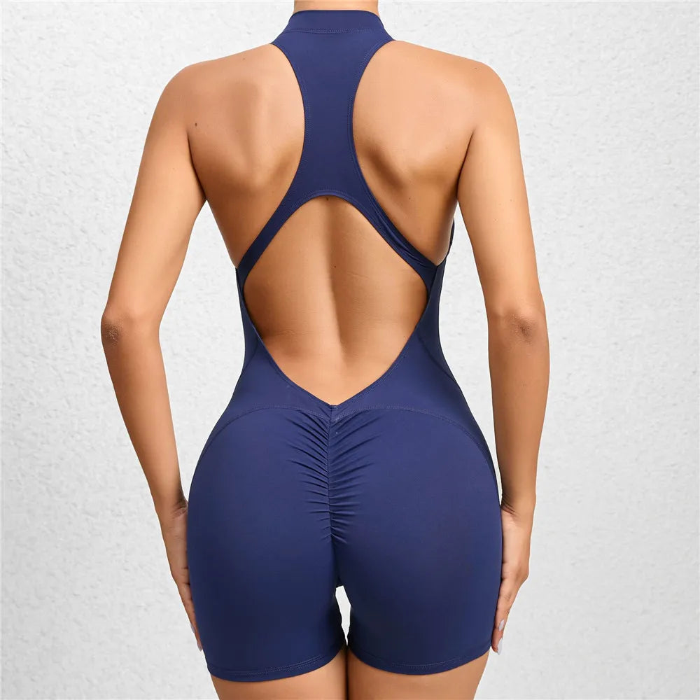 Women’s 2025 Deep V Yoga Jumpsuit