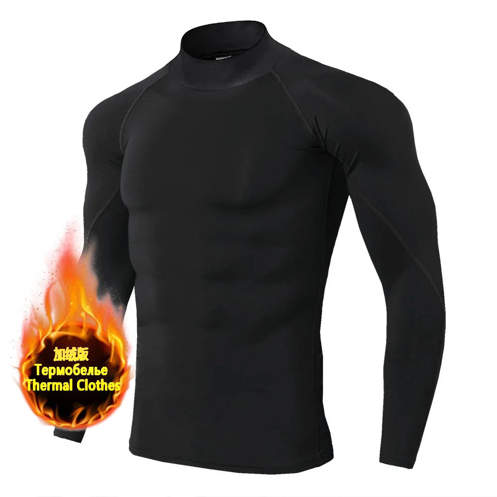 Winter Men’s Compression Warm Shirt