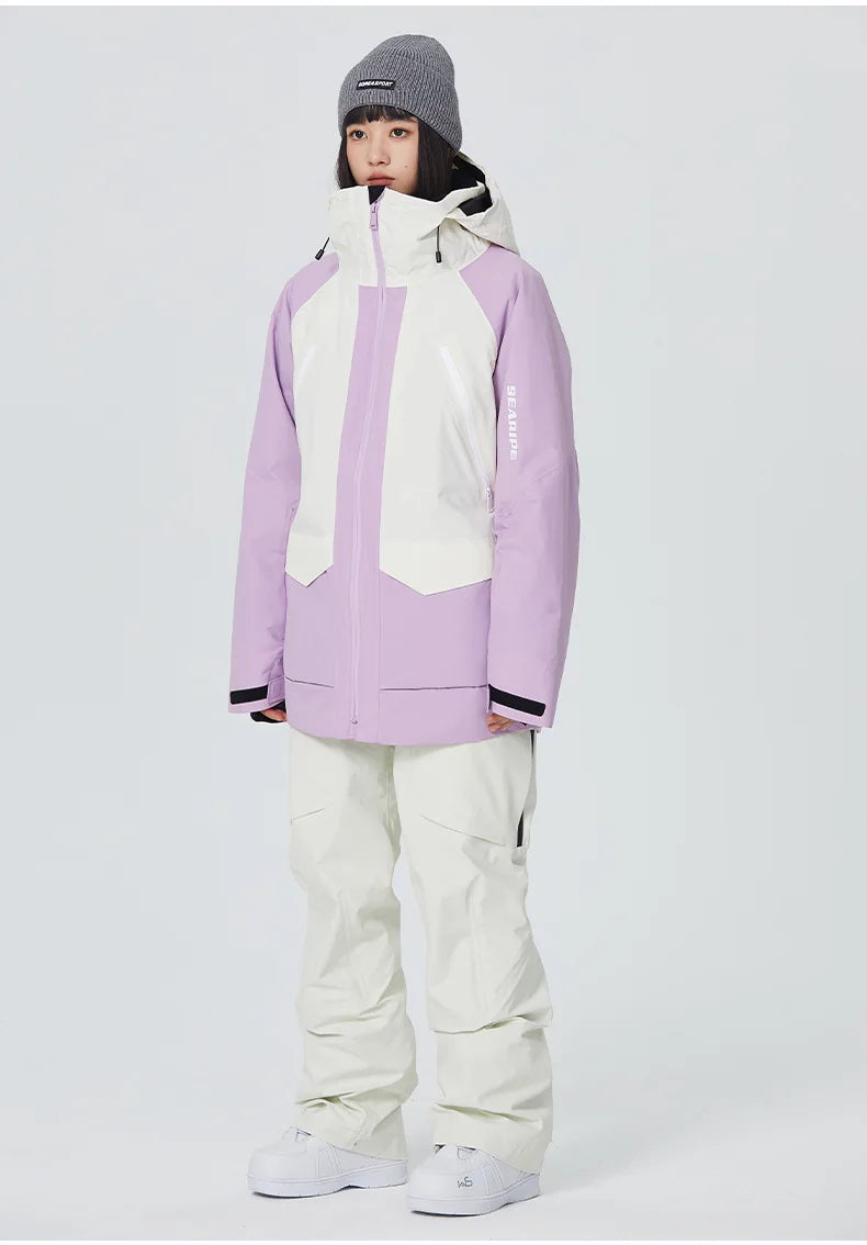 SEARIPE Unisex Ski Jacket – Waterproof Windproof Snowboard Coat
