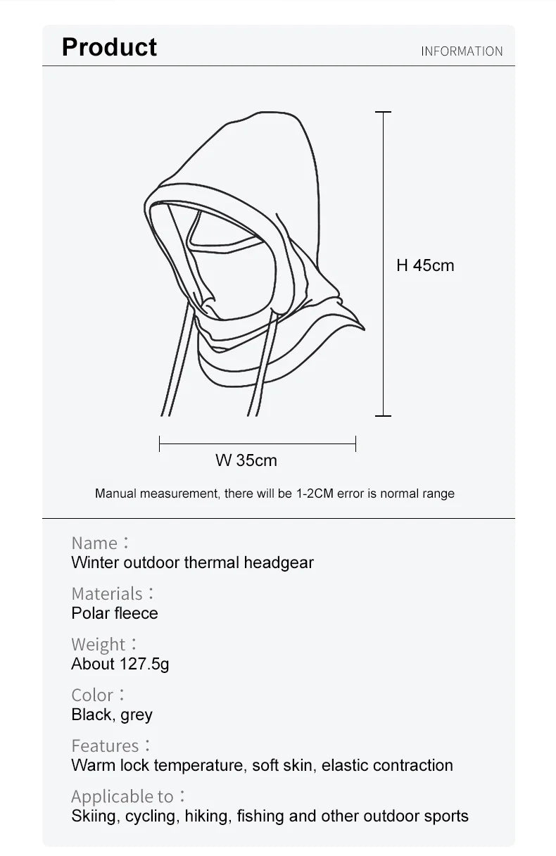 MOON Balaclava Ski Mask – Winter Cold Weather Sports Face Cover