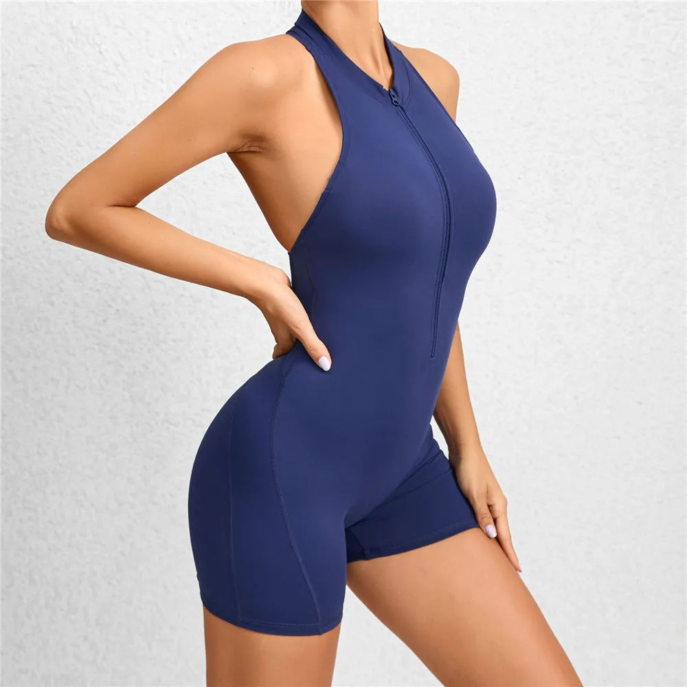 Women’s 2025 Deep V Yoga Jumpsuit