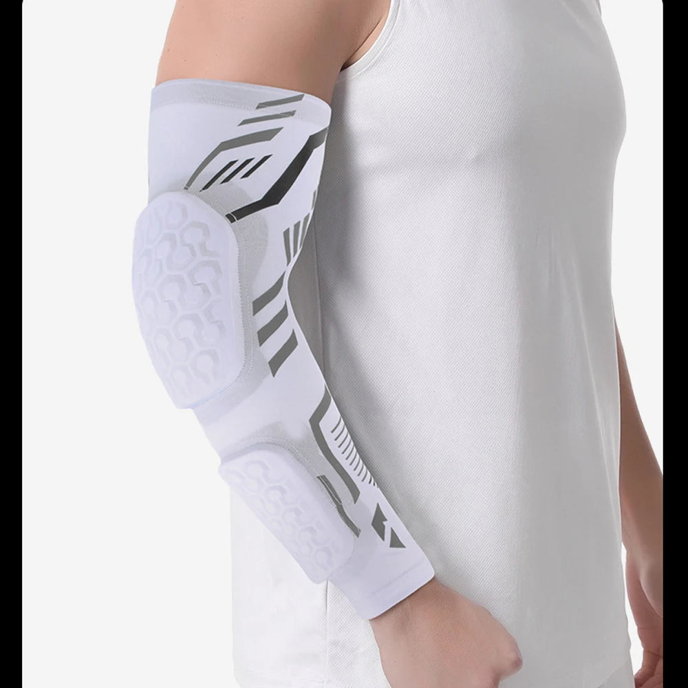 Sports Padded Arm Sleeve – Compression Elbow Guard for Basketball & More