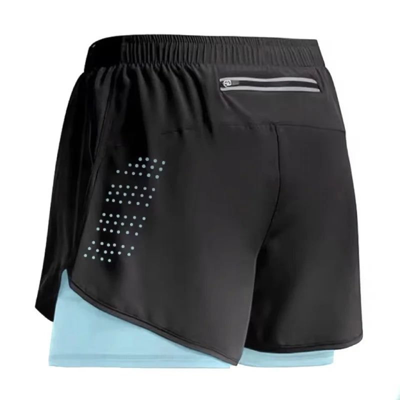Men’s Quick-Dry Double Layer Running Shorts