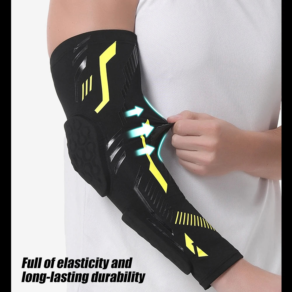 Sports Padded Arm Sleeve – Compression Elbow Guard for Basketball & More