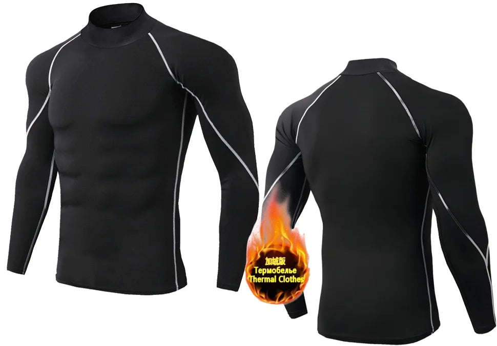 Winter Men’s Compression Warm Shirt