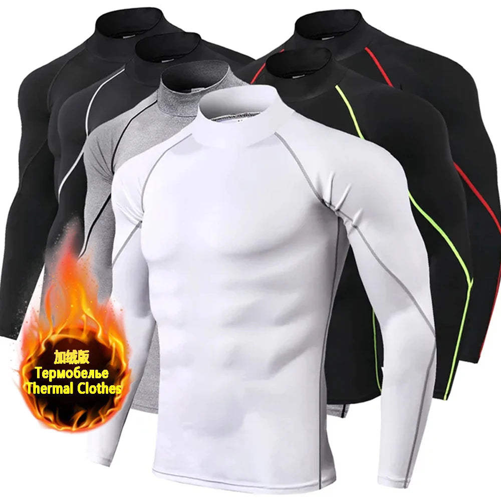 Winter Men’s Compression Warm Shirt